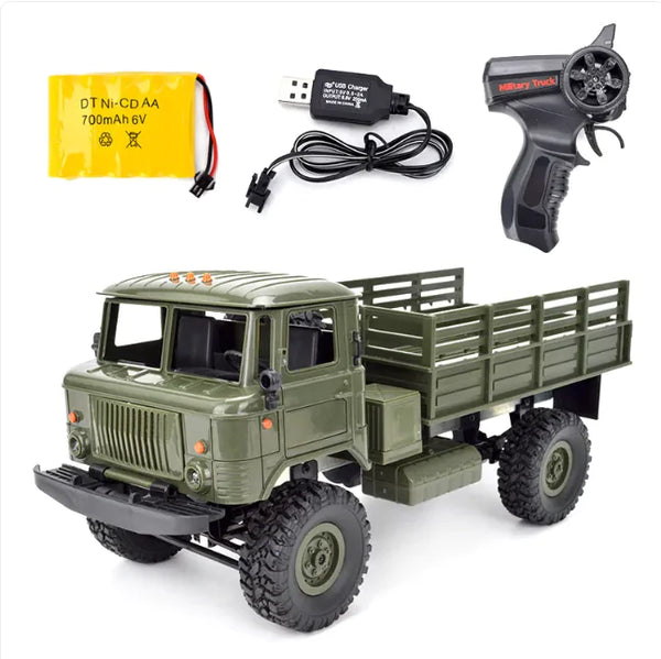 RogueClimb RC 4WD Off-Road Military Truck – Remote Control Adventure Vehicle