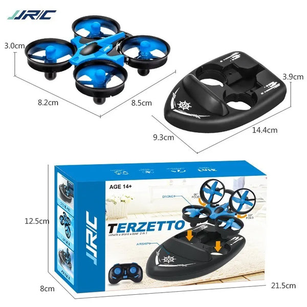 2 IN 1 Mini Quadcopter Boat